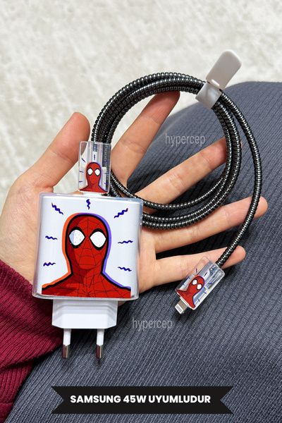 Сет од 5 заштитни маски за адаптер и кабел за полнење компатибилен со Samsung 45W (EP-TA845)