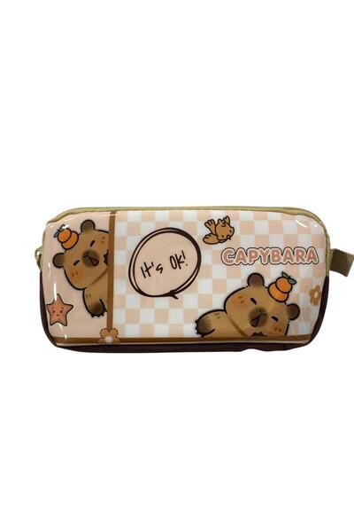 Mikro MB-6478 Capybara Double Compartment Pencil Case