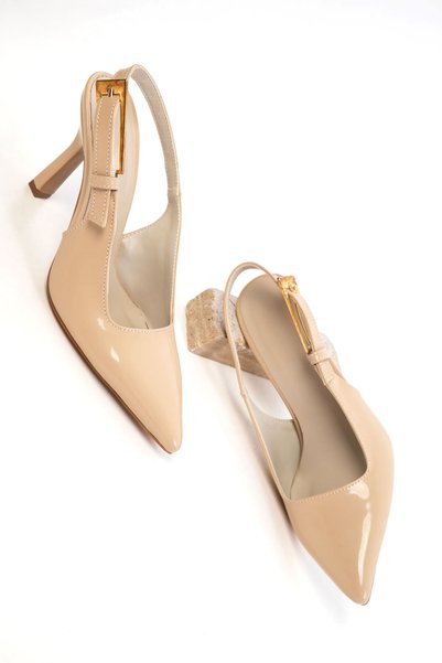 Skin Patent Leather Women's Classic Heeled Shoes 20801