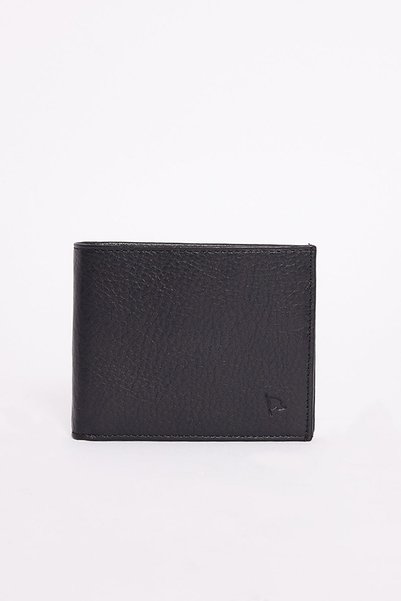 Genuine Leather Men's Black Wallet