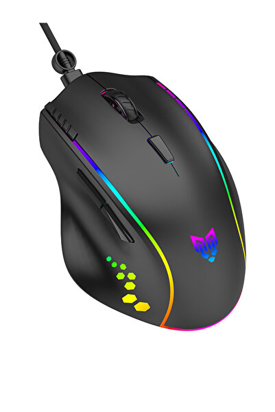 Luxor Macro гејмерски глушец со Rgb 12800Dpi црн со достапен драјвер