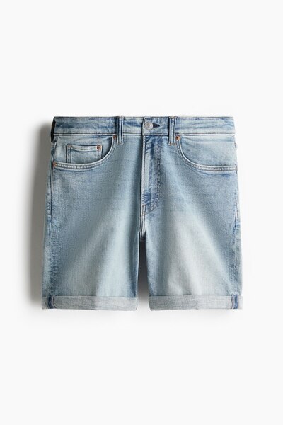Slim Fit Denim Shorts