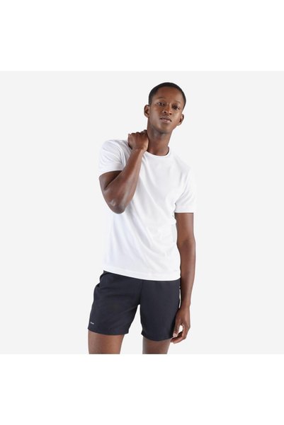 Kalenji Men's White Breathable Sports T-Shirt Kiprun Dry 100 - Running