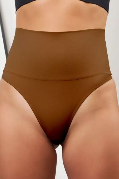 Mabet Model High Waist Bottom Abdomen and Belly Tightening and Recovery Corset Panties Brown Color