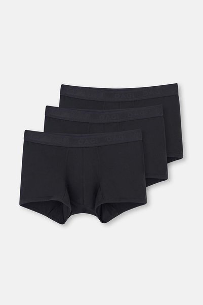 Black Basic Micro Modal 3-Piece Boxer