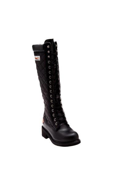 Rem Black Leather Women's Boots