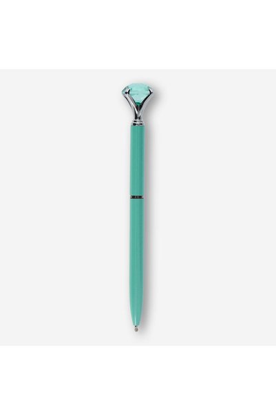 Green Colored Stone Ballpoint Pen