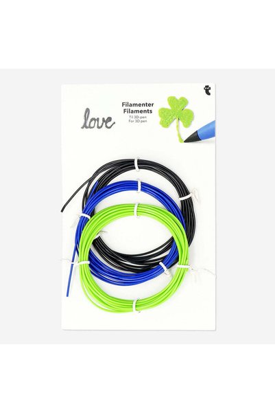 3D Pen Filament 3 m Black Blue Green