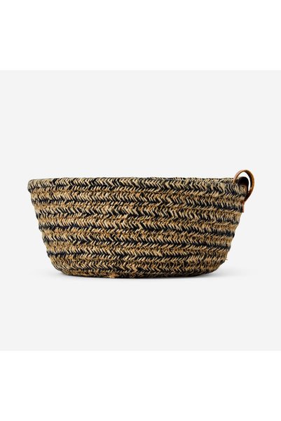 Small Size Wicker Basket 7 X 15 cm Black