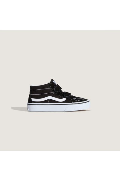 Sk-8 Mid Reissue Kids Black Sports Shoes