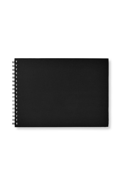Black Spiral Sketchbook A4