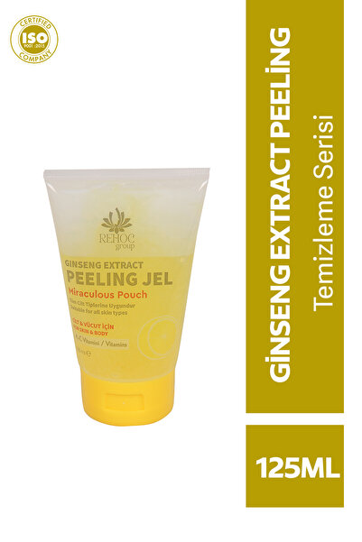 Rehoc Ginseng пилинг - отстранувач на мртва кожа - за стеснување на порите со витамин Ц 125 ml без парабени