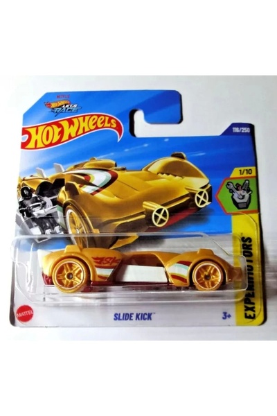 Slide Kick златна играчка автомобил (размер 1:64, 2025)