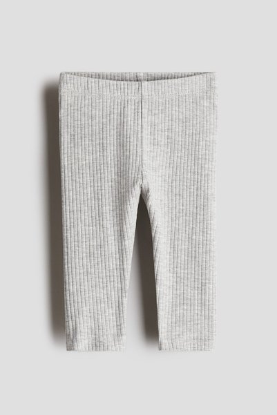 Ribbed and Cotton Leggings