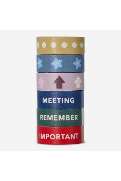 Set of 6 Paper Tapes