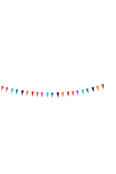 Multicolored Flag Hanging Ornament