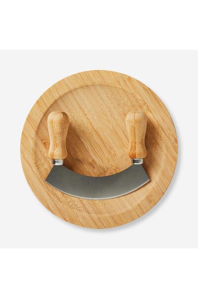 Wooden Handle Chopper and Cutting Board Set