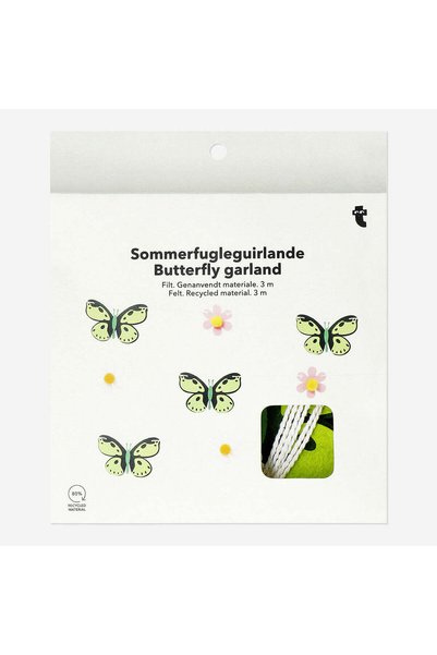 Green Butterfly Detailed Decorative Wall Ornament 3 m