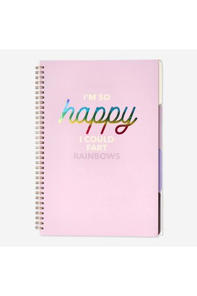 Sectioned 80 Sheet Lined A4 Notebook