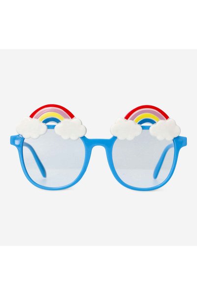 Rainbow Shaped Blue Glasses