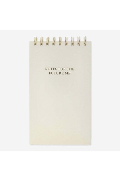 "Notes for the Future Me" Spiral Notepad with Cover