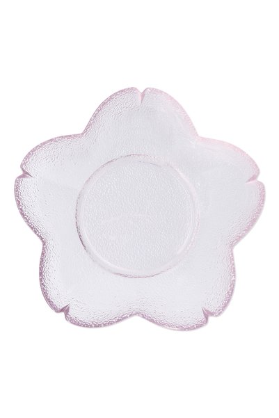 Pink Flower Shaped Glass Plate