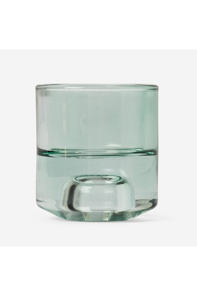 Double Sided Green Candle Holder and Tealight Candle Holder