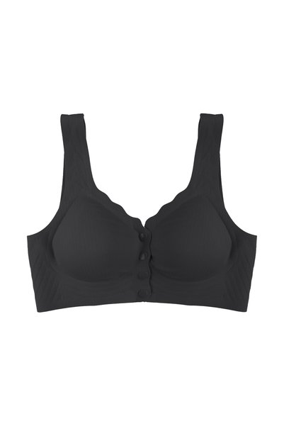 Laser Seamless Covered Front Clasp Bra Bustier Without Underwire