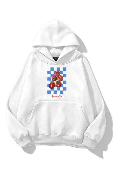 Women's Tomato Picnic Sweatshirt White