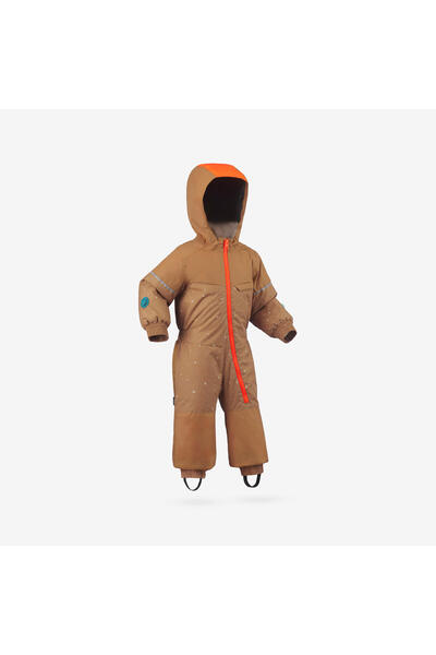 Wedze Kids Ski Suit - 1/5 Years - Brown/Orange - 500 Toddler