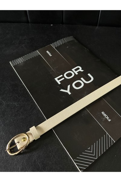 Thin Belt with Gold Buckle, Pants Belt, Shirt Belt, Coat Belt, Dress Belt