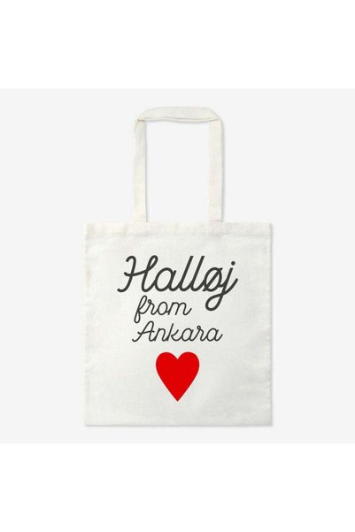 Halloj from Ankara Cloth Bag