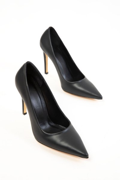 Black Women's Classic Heeled Shoes 20819