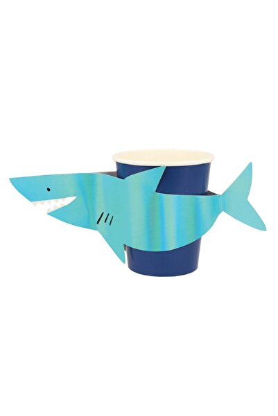 Meri Meri - Shark Cups - чаши со ајкули - 8 парчиња