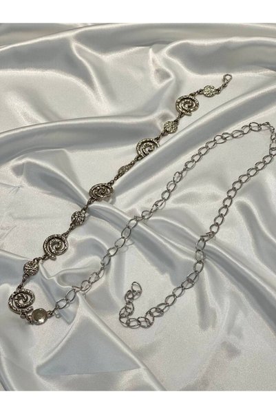 Snail Chain Detailed Women's Belt Waist Belt,Dress Belt,Skirt Belt,Pants Belt