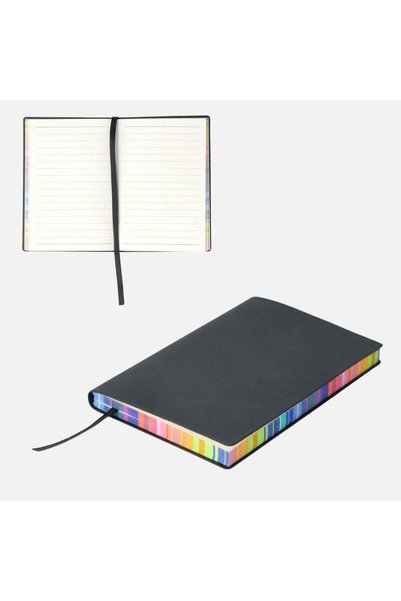 Colorful Edged A6 Notebook Striped Notebooks