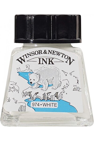 Winsor & Newton мастило за цртање 14ml бело 702