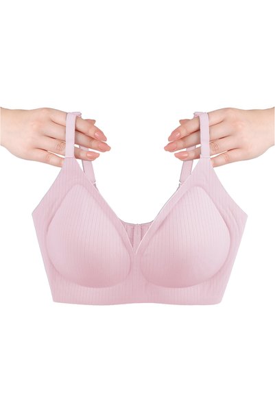 Wireless Invisible Ribbed Camisole Removable Pad Seamless Bra