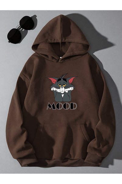 Mood Printed Oversize Sweatshirt