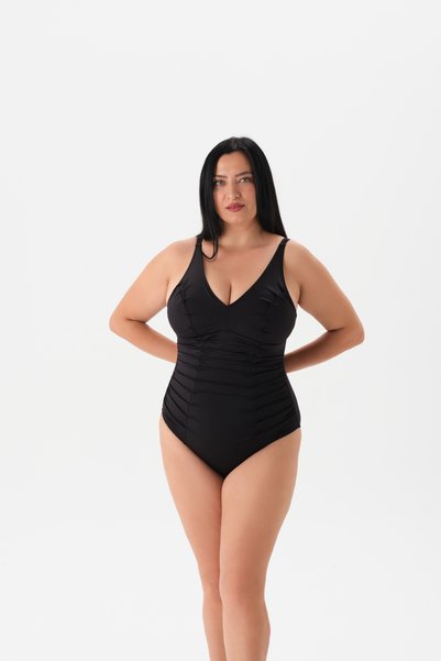 4106My V-Necklace Drapelle Swimsuit