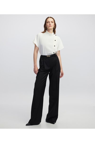 Pleated Wool Pants