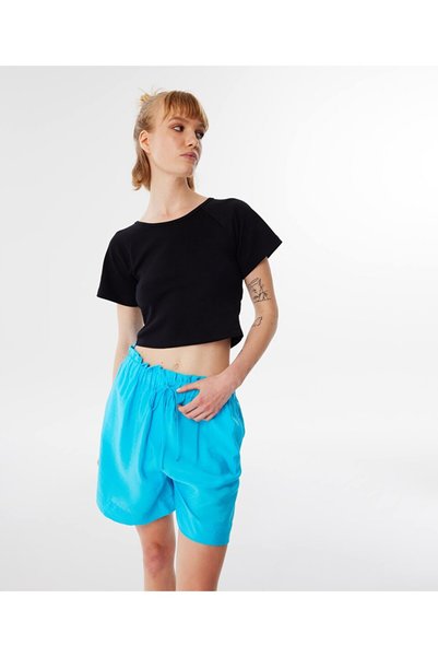 Cutout T-Shirt with Metal Accessories