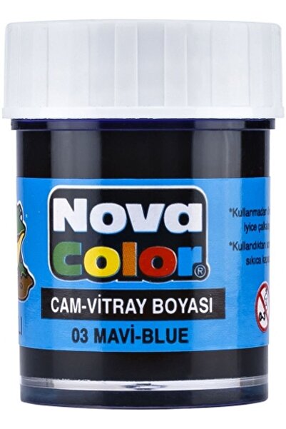 COLOR СИНА 30 CC ШИШЕ БОЈА ЗА СТАКЛО НА ВОДЕНА БАЗА