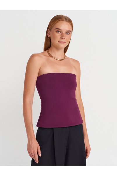 31860 Strapless Top-Purple