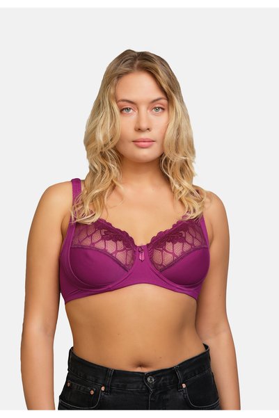 Purple Ersk360 Fiona Gathering Bra