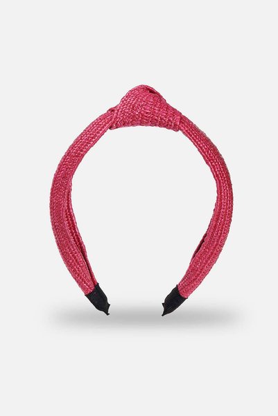 Pink Women's Wicker Crown Knot