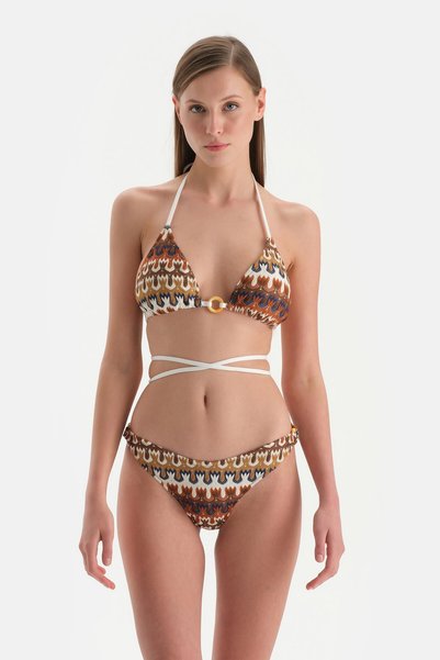 Brown Low Waist Bikini Bottom