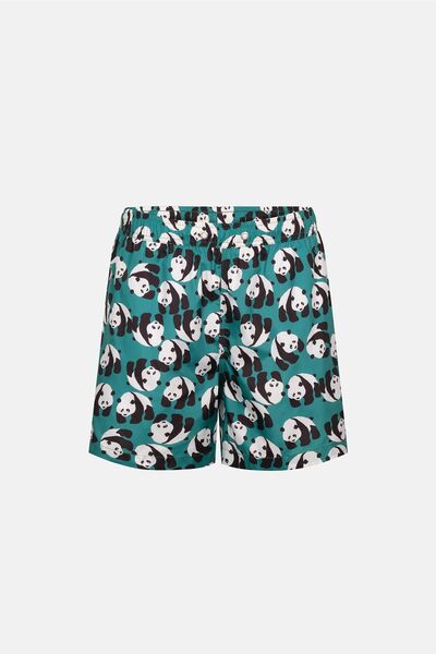 Multicolor Panda Des. Shorts