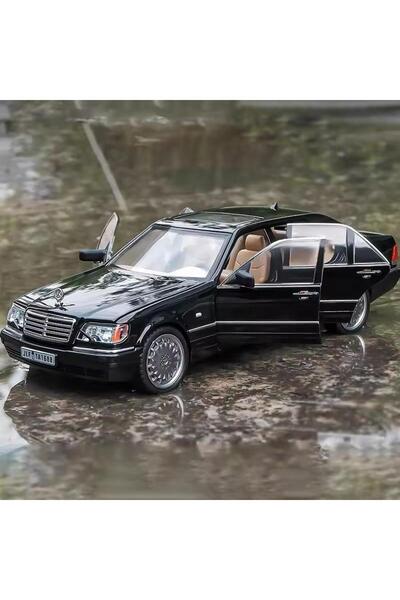 Mercedes Benz S320L црн модел на автомобил (diecast) Mercedes Benz W140 320SEL службено возило