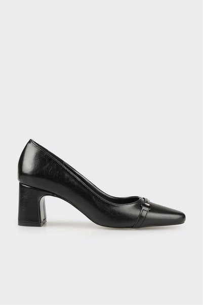 Black Women's Mid-Heel Shoes